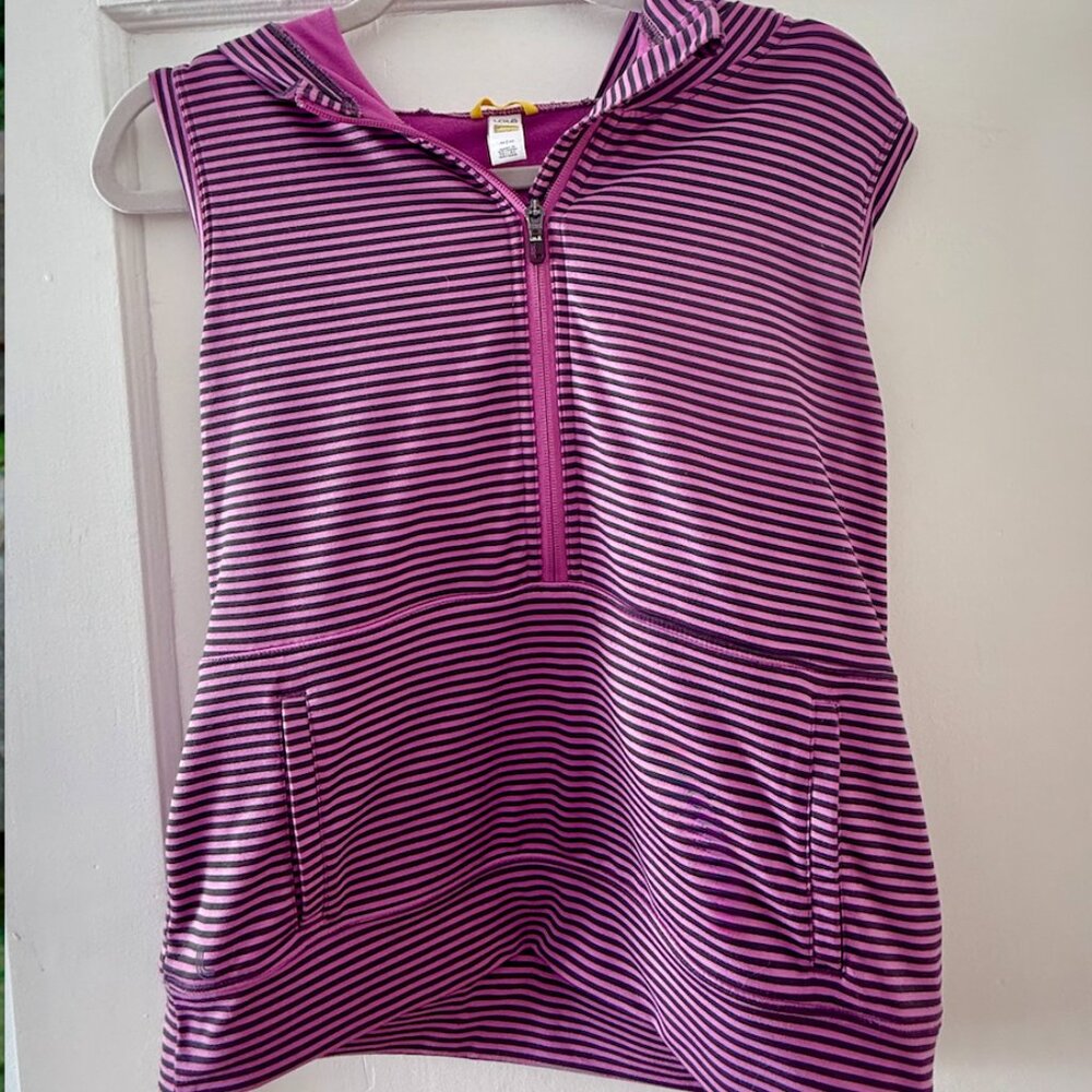 Hooded Lole Tank Vest with Zipper and Pockets